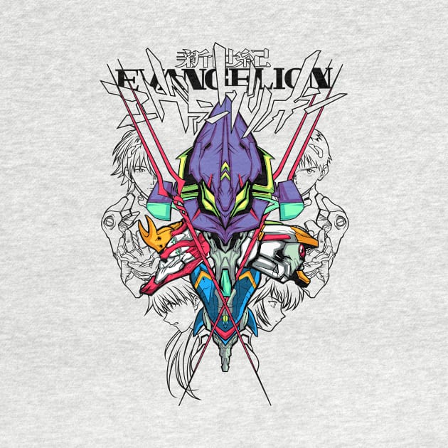 Rebuild for N.G.Evangelion Color Tshirts by TintadeChicle